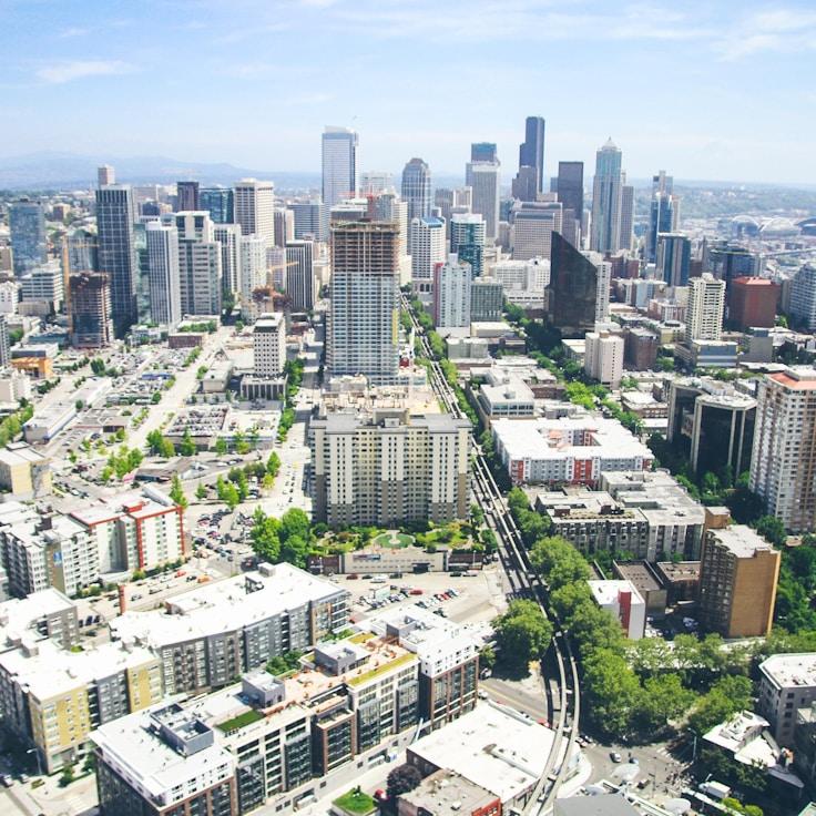 City skyline in Dusseldorf, Germany